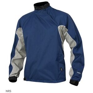 NRS Hyprotex 2.5 Endurance Jacket Waterproof Mens L Blue Kayak Paddling